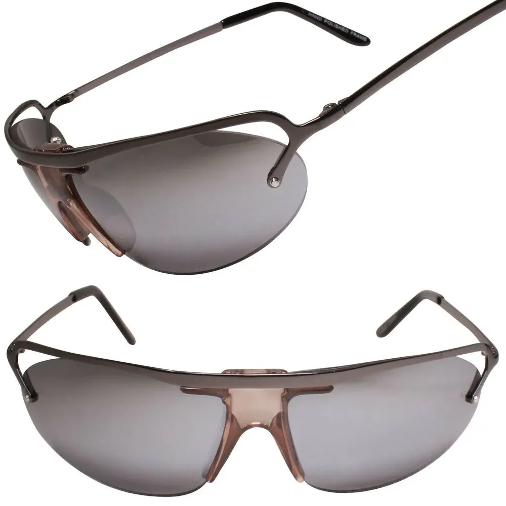Mirrored Lens Motorcycle Riding Biker Cycling Outdoor Wrap Sport Sunglasses